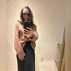 360 Cashmere Women’s Crewneck Sweater in Mauve Brown Sz M 100% Cashmere Pullover